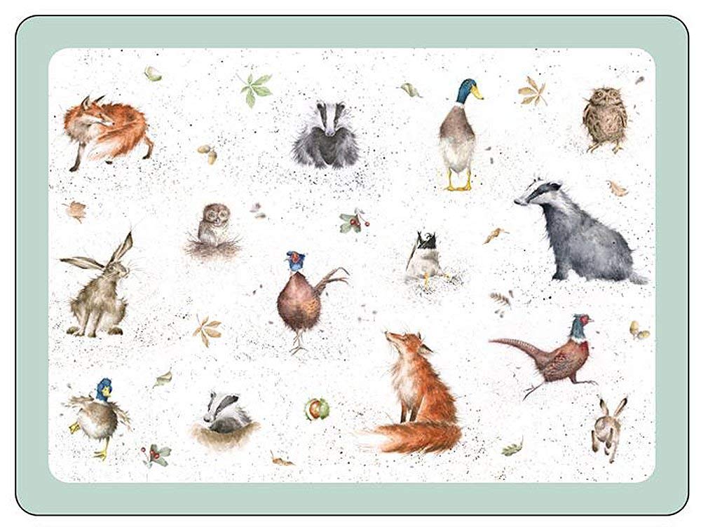 Wrendale Designs Set of 4 Large placemats, Multi Coloured - Image 3