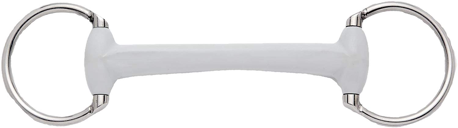 Eggbutt Snaffle, Ring 7,5 cm, Size 130 mm, Medium, Grey