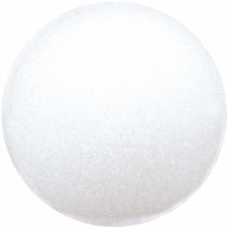 FloraCraft Styrofoam Ball-6-inch, White, 6 inch