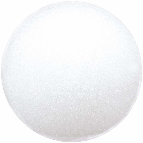 FloraCraft Styrofoam Ball-6-inch, White, 6 inch