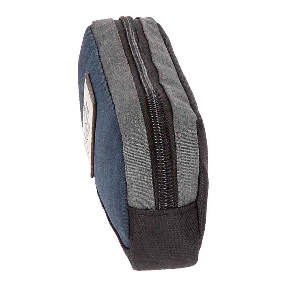 Pepe Jeans Roy Pencil Case Blue 22x7x3 cms Polyester, 22 cm - Image 4