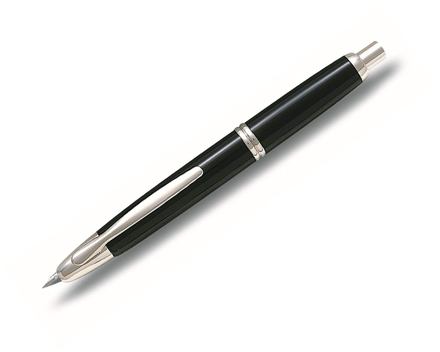 Pilot Capless Medium Retractable Fountain Pen with Rhodium Trim - Silver, 1 count (Pack of 1) - Image 2