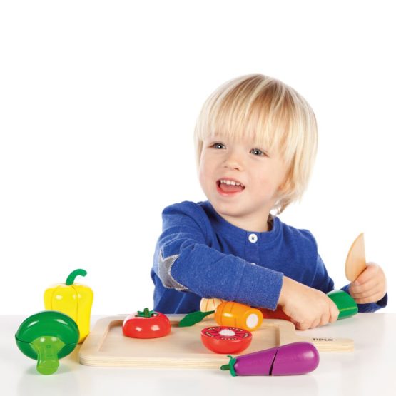 Tidlo Wooden Cutting Vegetables Set, 32 x 18 x 8 cm - Image 2