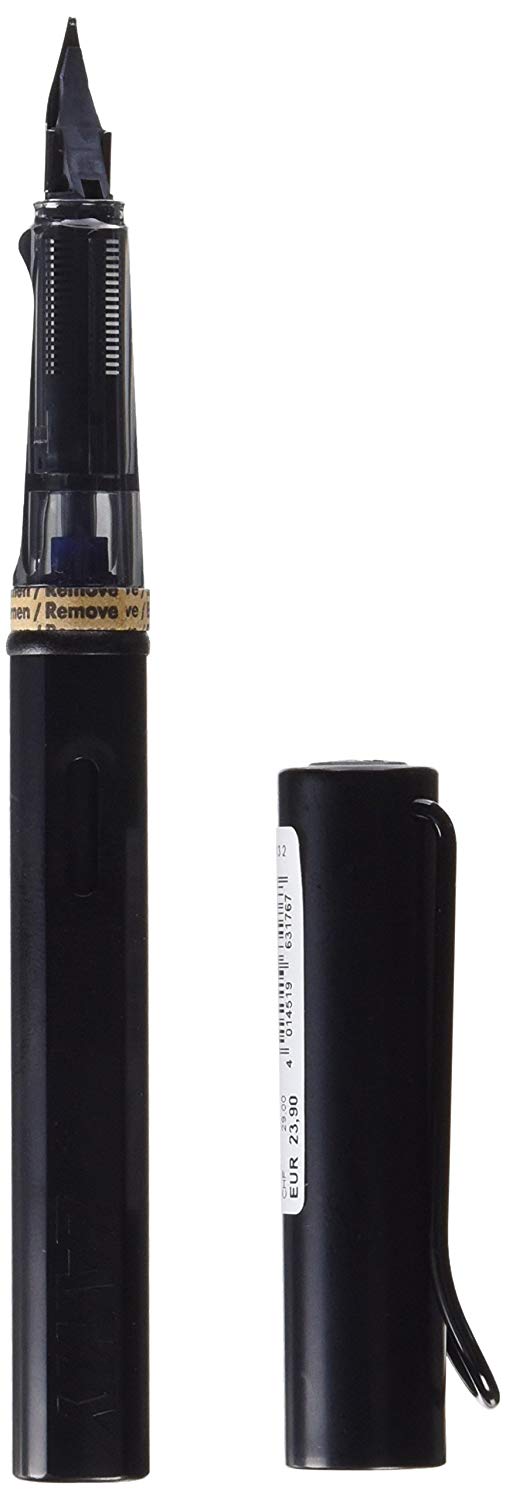 LAMY AL-star black, Fountain Pen with ergonomic grip & black Left-Handed steel nib (LH) in size M, lightweight aluminum body - Image 2