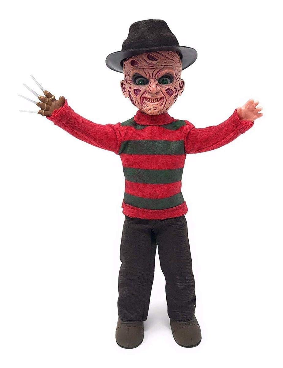 Living Dead Dolls Presents Freddy Krugger with Sound, Red, Green, Brown, 10 inches