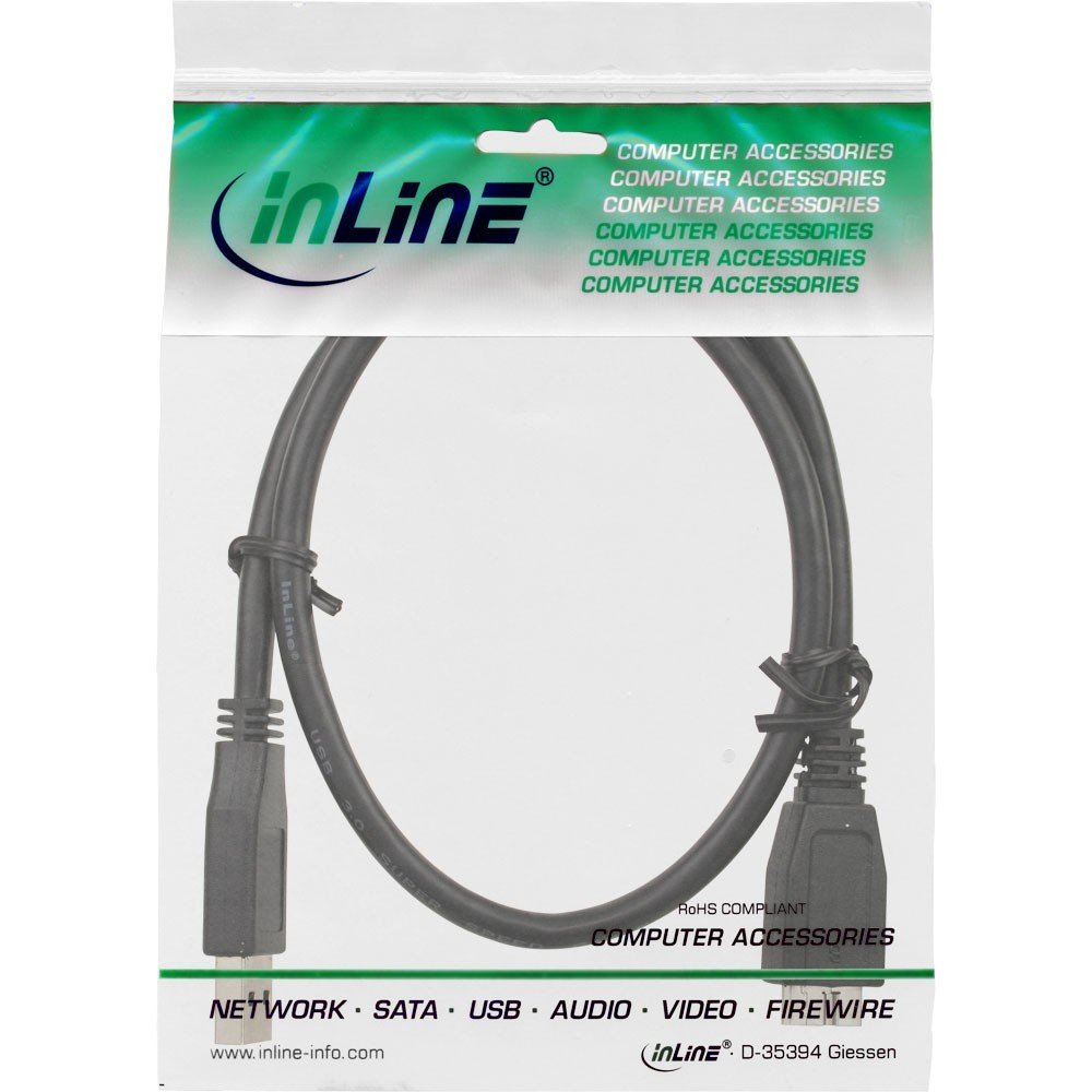 InLine USB 3.0 Cable A to Micro B 0.5 m Black 1 Stck, 1 Stück - Image 4