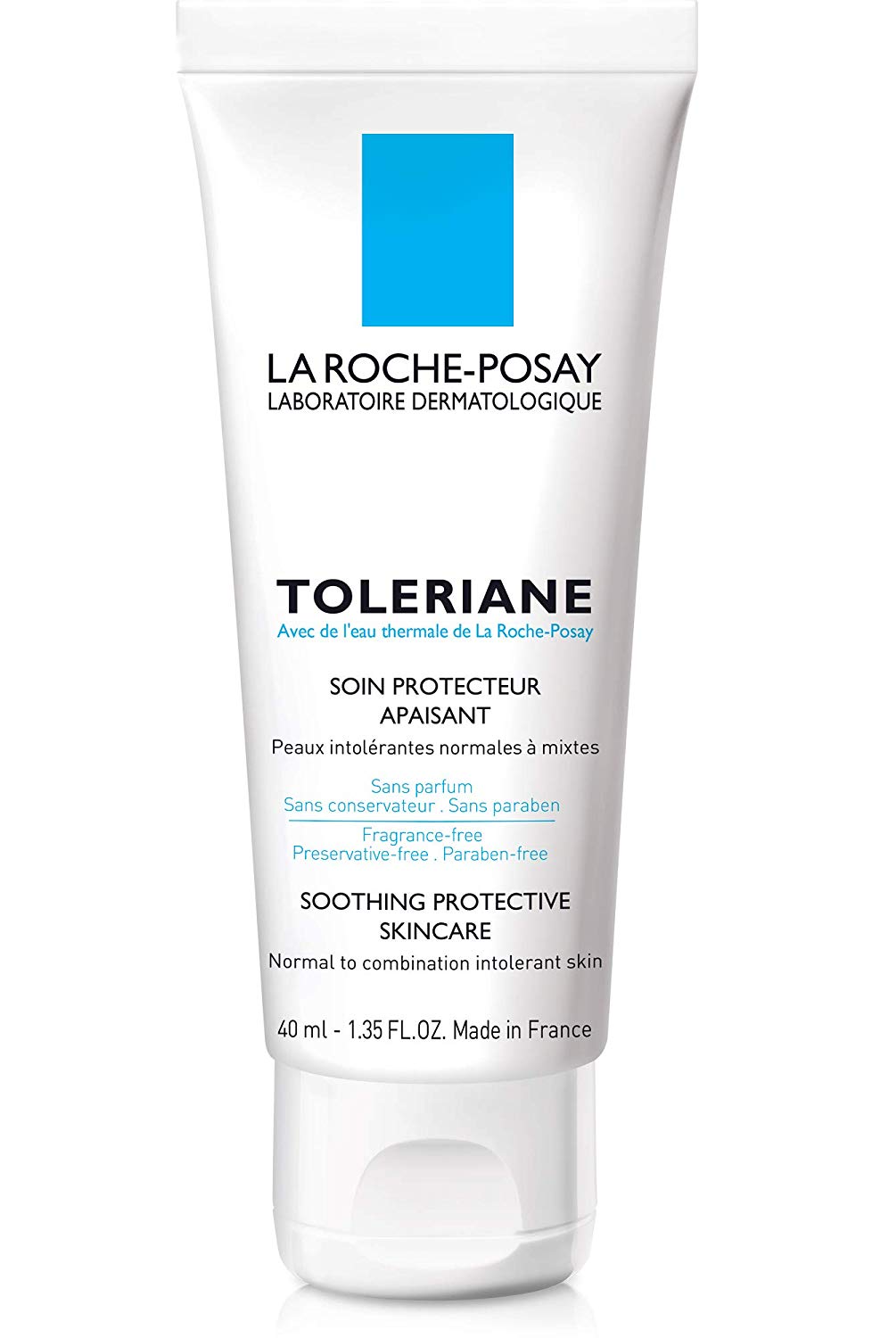 La Roche-Posay Toleriane Sensitive Cream Face Moisturiser For Sensitive Skin 40ml, 40 ml (Pack of 1)