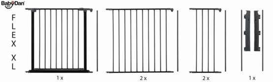 BabyDan Baby Dan 67236-2600-12-85 Medium Extension for Flex M / L / XL 33 cm Anthracite - Image 4