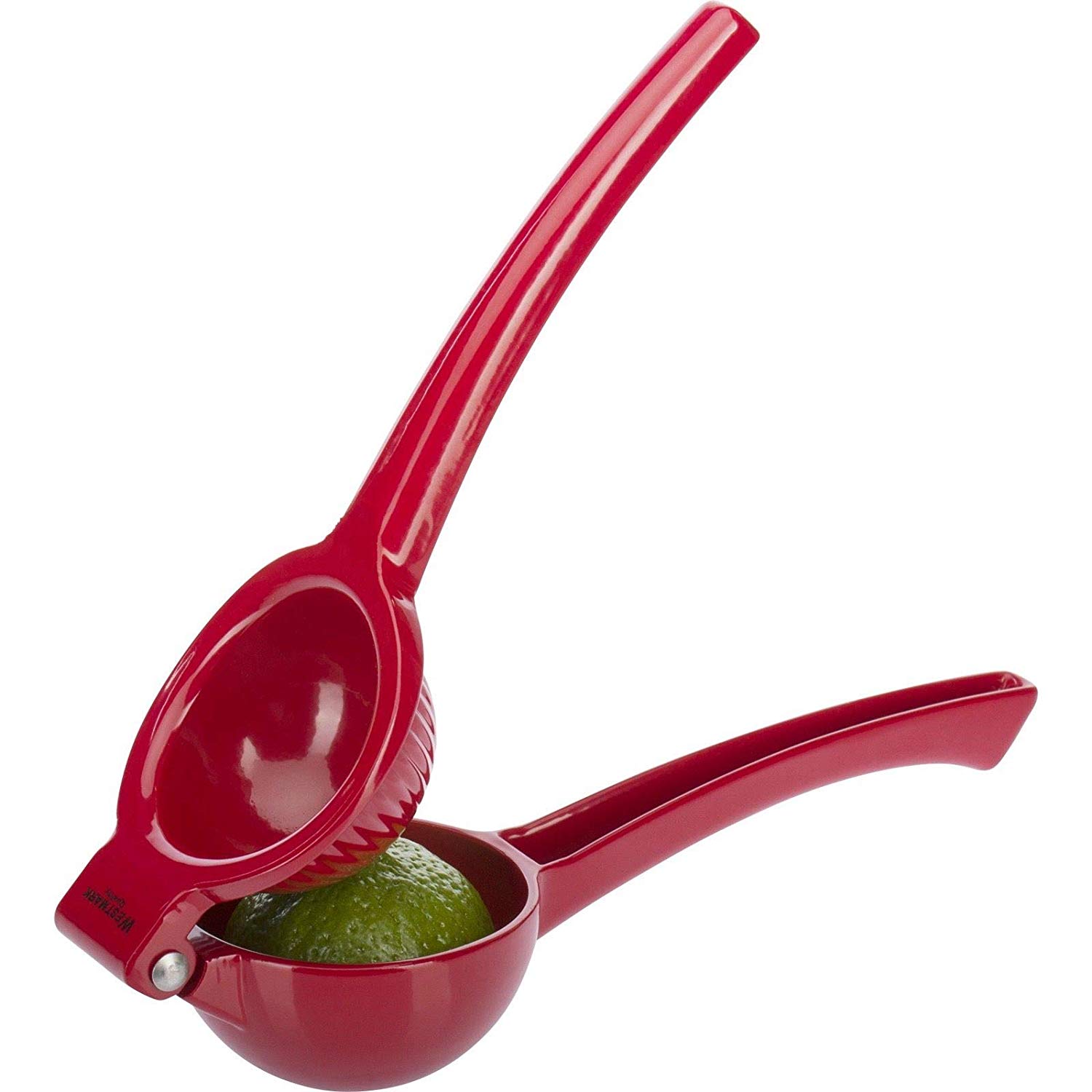 Westmark Citrus Juicer With Squeeze Handle, Diameter: Approximately 7 cm, Aluminium With Food-Safe Coating, Juicy, Red, 30952270