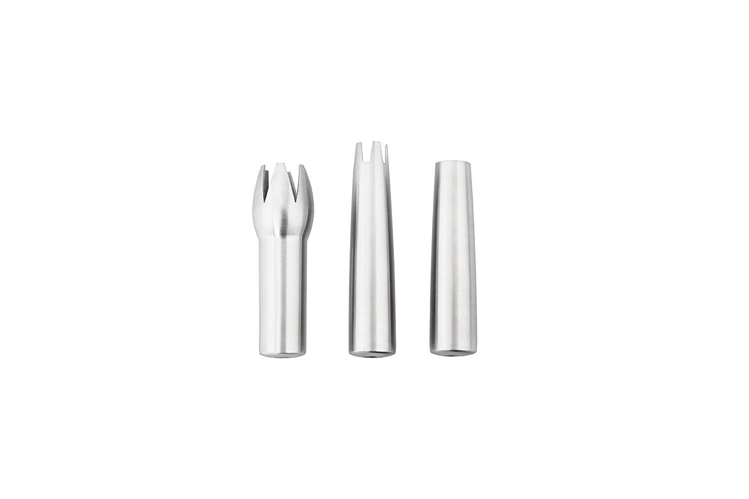 iSi Stainless Steel Tips - for Dressing Cream Desserts, Espumas, Sauces, Soups, Silver, Set of 3 - Image 4