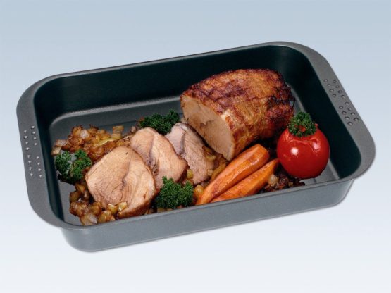 chg Roast and souflé tin set 3 pieces in anthracite, Carbon, 42 x 29 x 6 cm - Image 3
