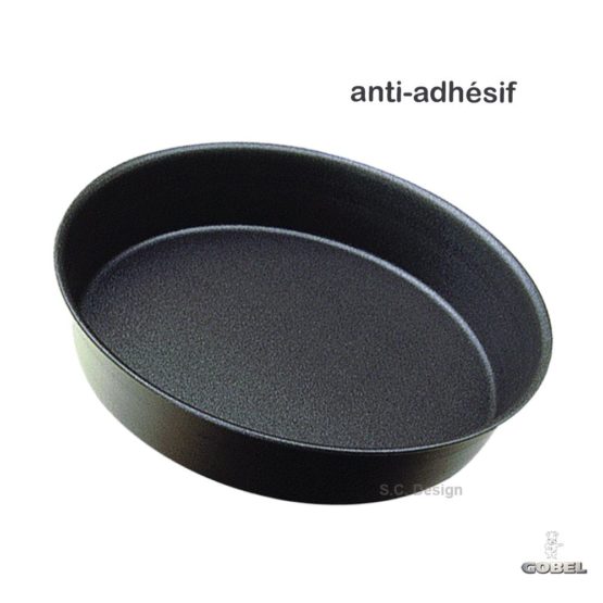 Paderno World Cuisine 7.125 Inch Non-Stick Plain Round Cake Pan