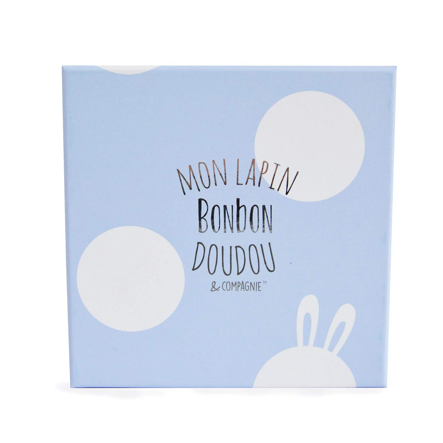 Doudou et Compagnie DC1309 Blue Lapin Bonbon Botties with Rattle (0-6 Months) - Image 3