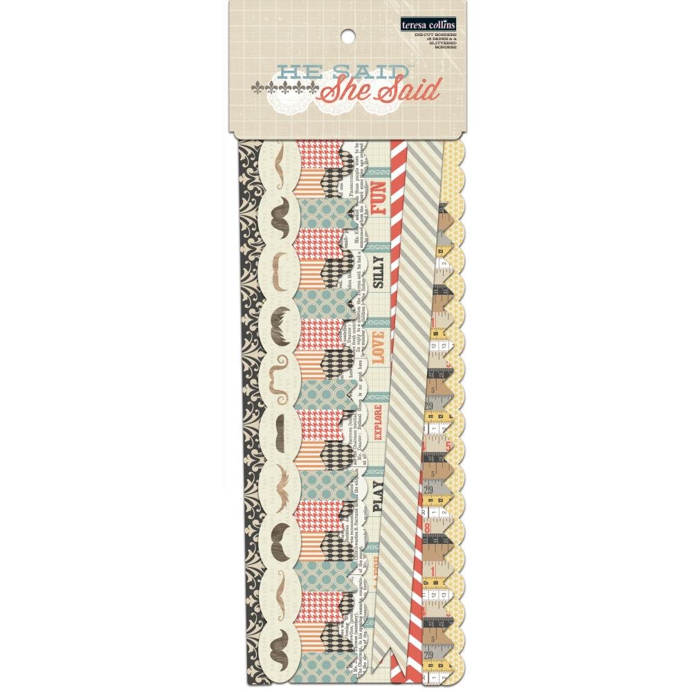 He Said, She Said Border Strips, Multi-colour