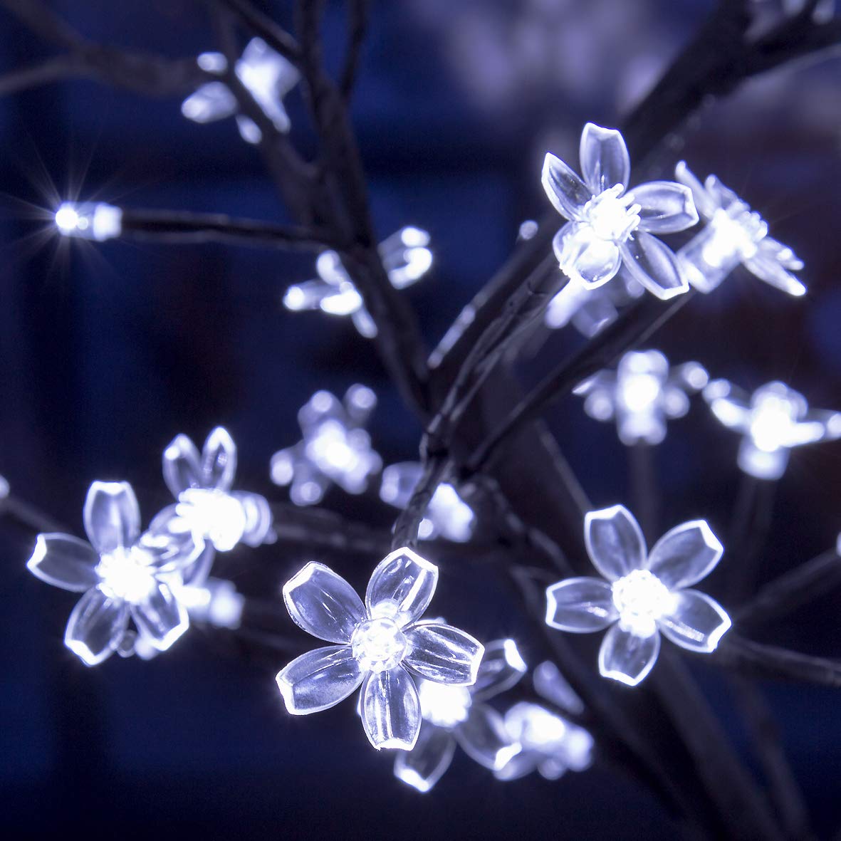 The Christmas Workshop 70470 45cm Blossom Tree / 48 Bright White Lights/Energy Efficient LEDs/Mains Operated/Steady On Light Pattern - Image 3