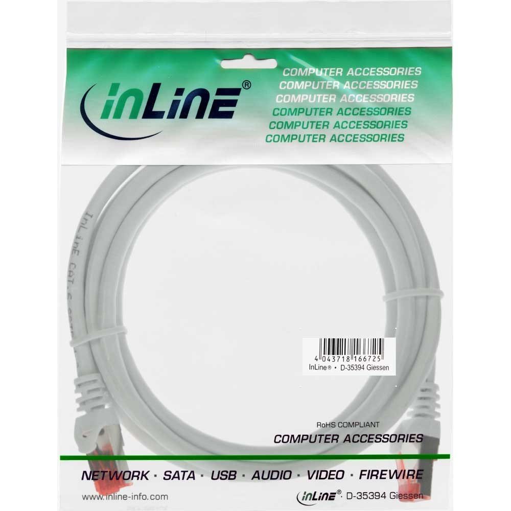 InLine 76433 W S/FTP Patch Cable 250 MHz PVC Copper Cable - White, Copper,White - Image 3