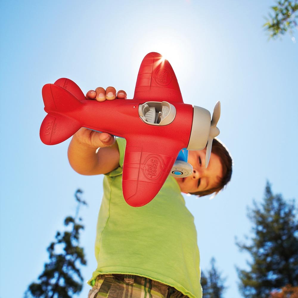 Green Toys Airplane, Red, AIRR-1026, One Size - Image 3