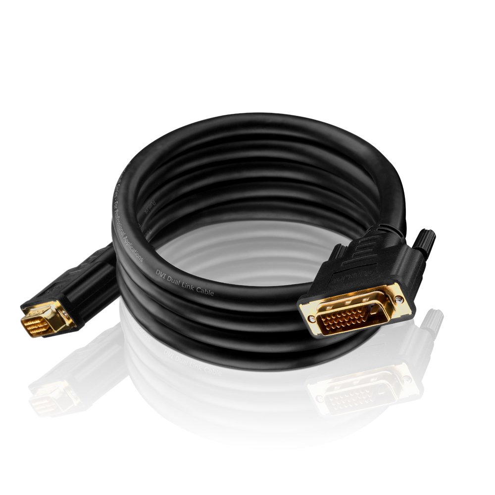 PureLink PureInstall Series DVI Cable Dual Link with 24-Carat Gold Plated Precision Contact Pins 2560 x 1600. 24+1-Pin DVI-D male to 24+1-Pin DVI-D male). High-purity OFC copper conductor. Triple shielded 100 % tested for use in professional AV environments - Image 3