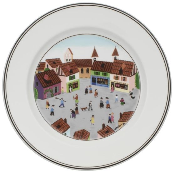 Villeroy & Boch Design Naif Breakfast Plate Hamlet, 21 cm, Premium Porcelain, White/Colourful