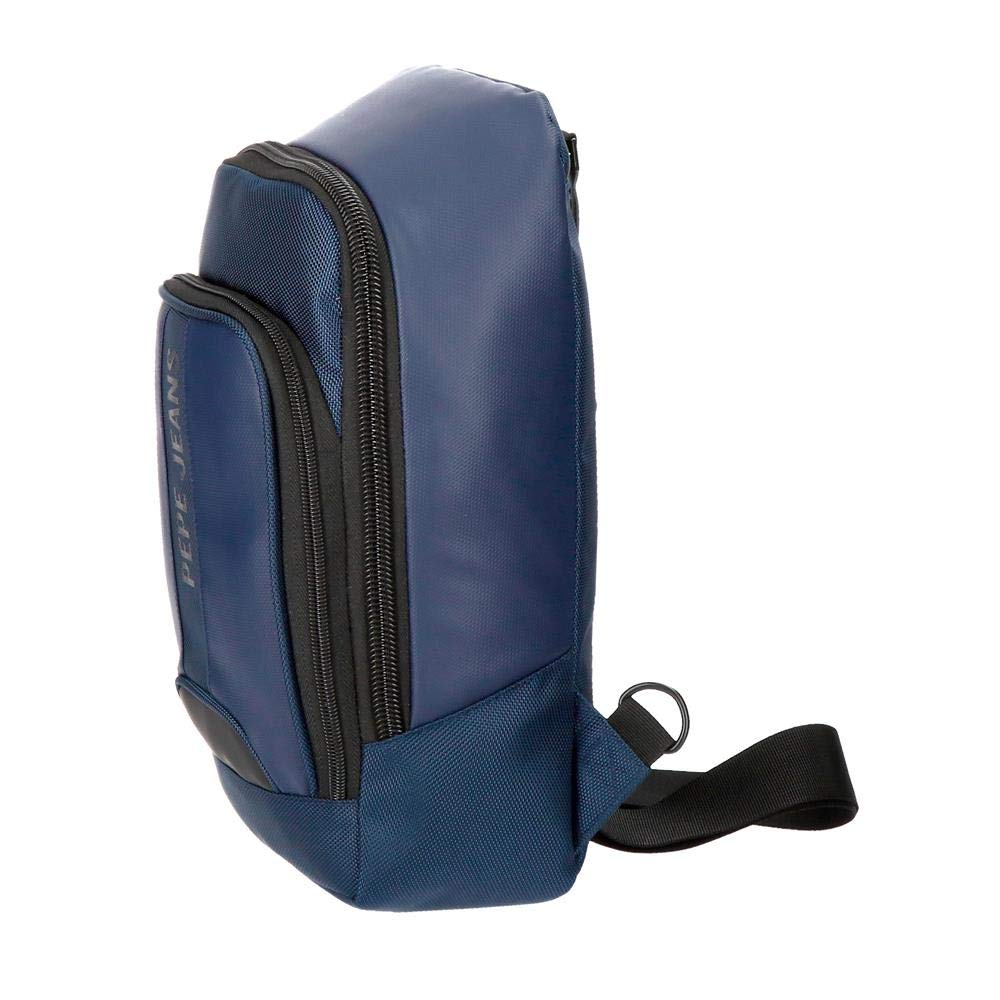 Pepe Jeans Bromley Messenger Bag, 35 cm, 5 2/3 liters, Blue (Azul