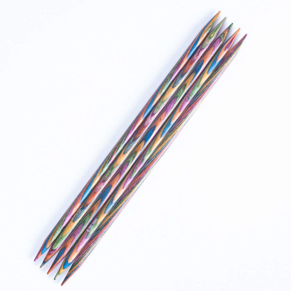KnitPro Symfonie Double Pointed Needles 8" (20cm), Multicolour, 4.50mm - Image 2