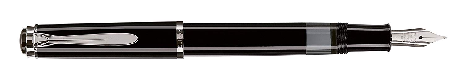 M205 M Fountain Pen with Box Black, Silver,Black, 1