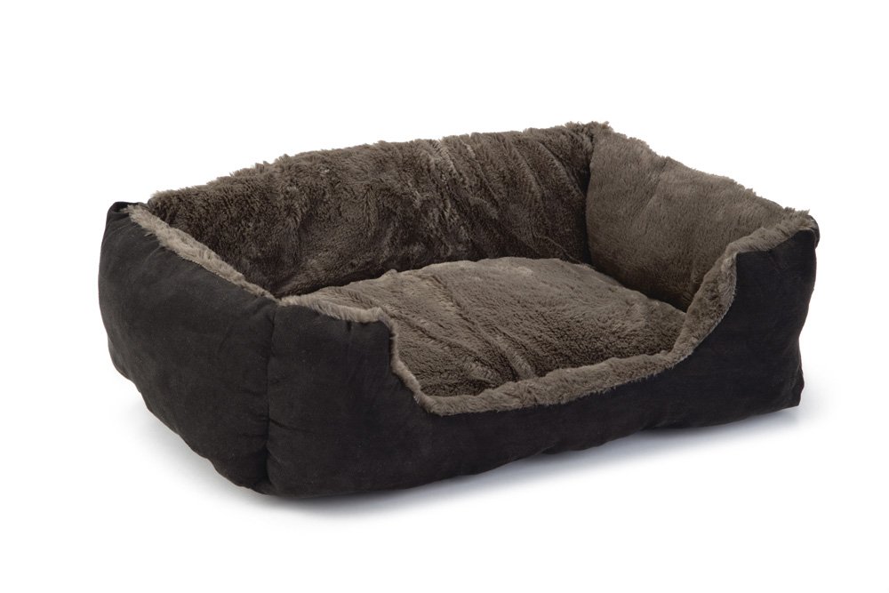 Beeztees Baboo Cat Rest Bed, 37 cm, Taupe/Black, 37 x 37 x 37 cm (L x W x H)
