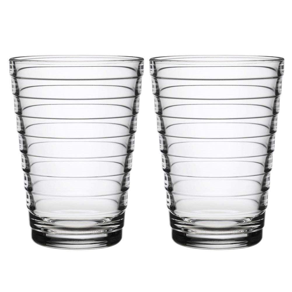 Iittala Aino Aalto 33cl Clear Tall Tumbler, Transparent, 2 Stück (1er Pack)