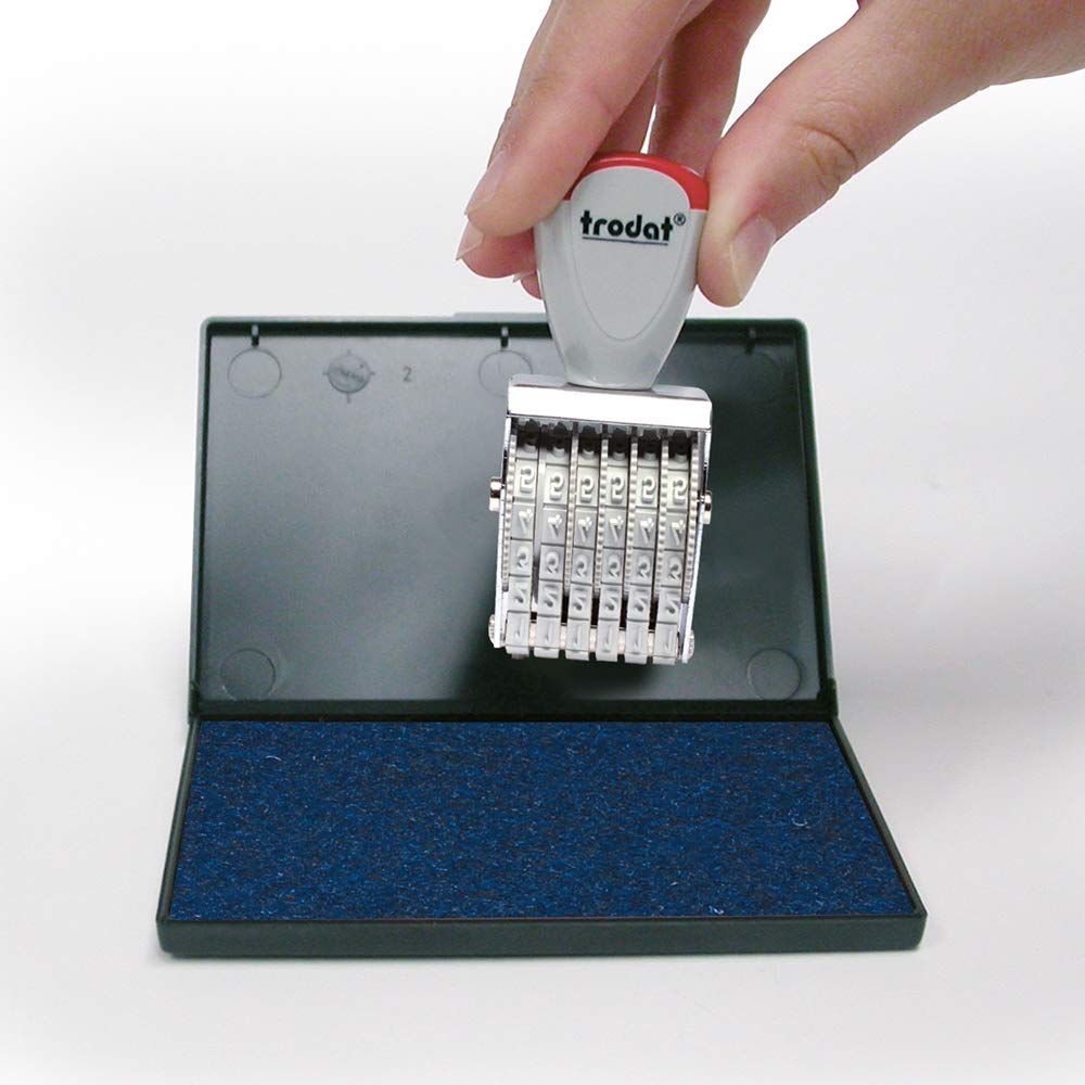 Trodat Large Ink Pad for Traditional Stamps - 158 x 90 mm (Blue), 160x90mm - Image 4
