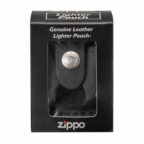 Zippo Leather Pouch With Loop Open - Black - Image 4