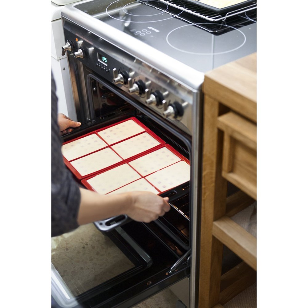 Lékué Waffle Mould, Set of 2, Red,0215000R01M017 - Image 4