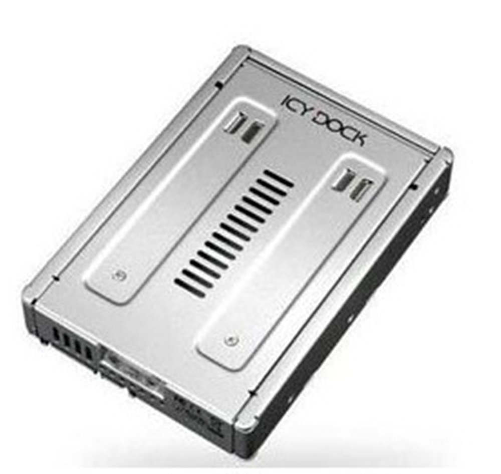 Icy Dock MB982IP-1S-1 2.5-inch to 3.5-inch Full Metal SAS HDD and SSD Converter, silver