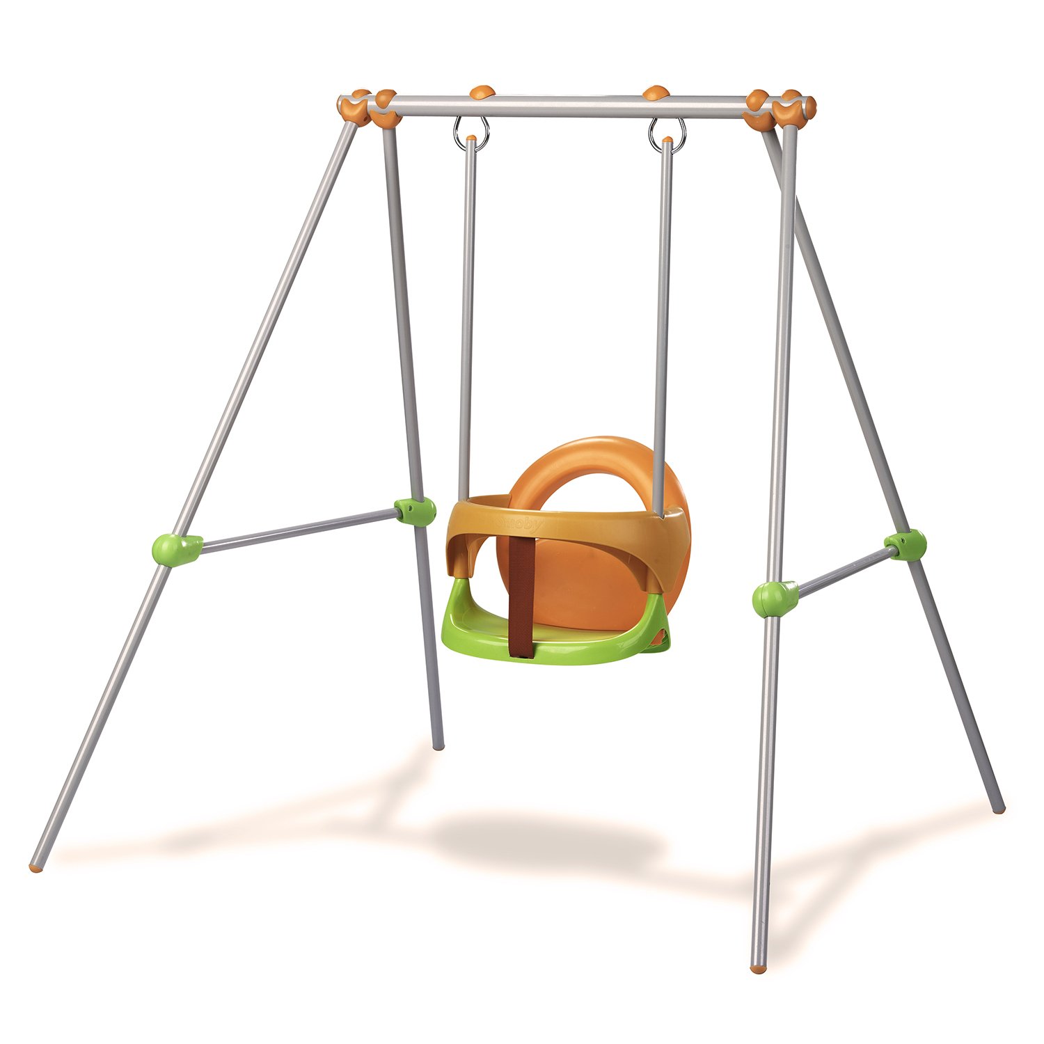 Smoby Baby Swing Metal, Green / Orange, 120 cm x 124 cm x 120cm - Image 2