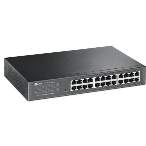 TP-Link TL-SG1024DE 24-Port Desktop Gigabit Easy-Smart Ethernet Switch, Steel Case, 13 Inch Rack-Mount , Black - Image 2