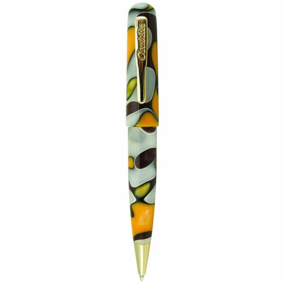Conklin All American Yellowstone Ballpoint Pen with Gold Trim