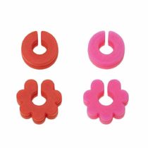 Lurch 210220 12-Piece Fancy Rings Glass Markers Set Silicone