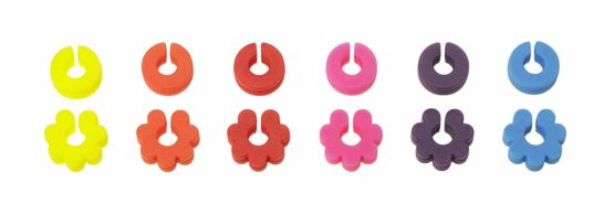 Lurch 210220 12-Piece Fancy Rings Glass Markers Set Silicone