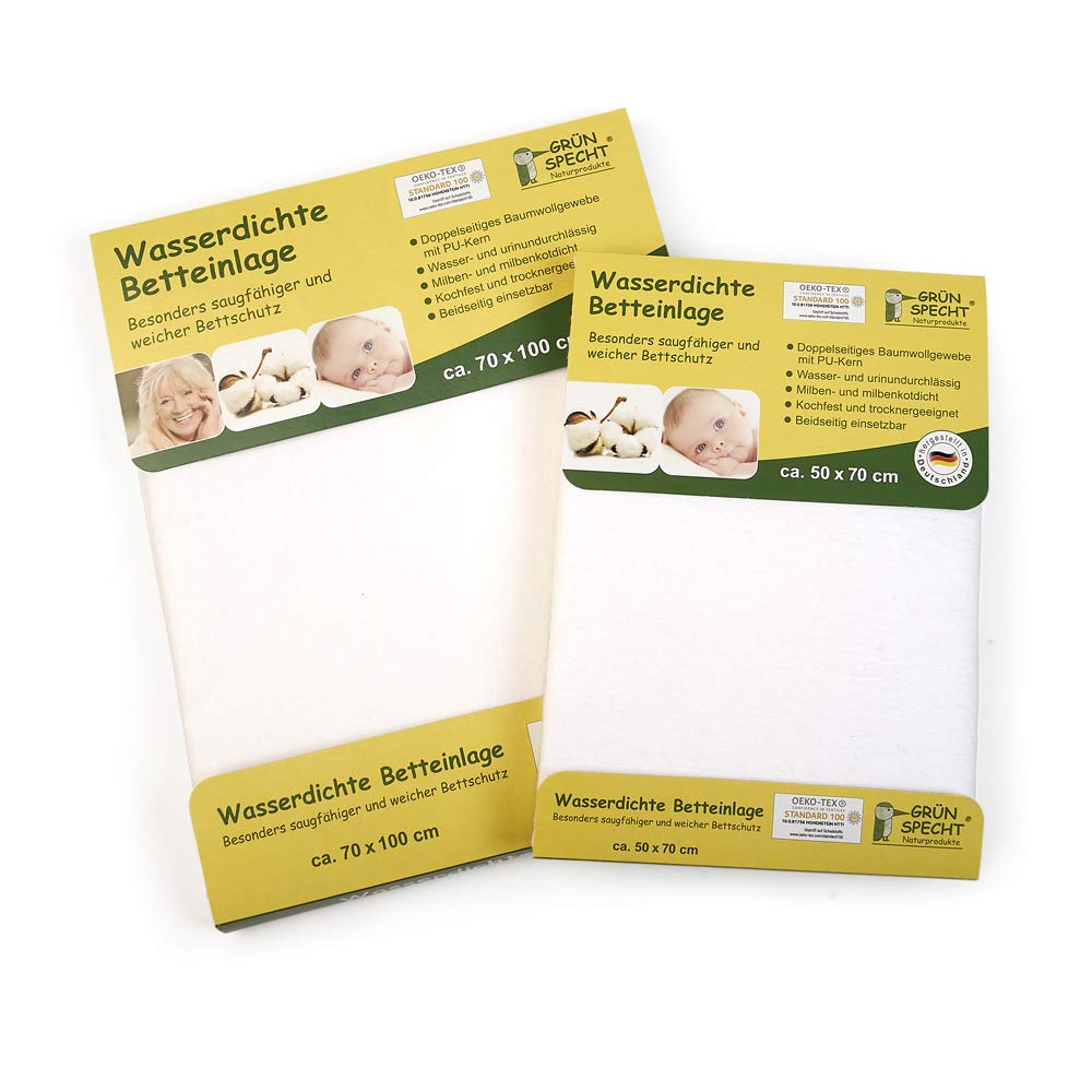 Grünspecht 164-00 Waterproof Bed Pad 70 x 100 cm White - Image 4