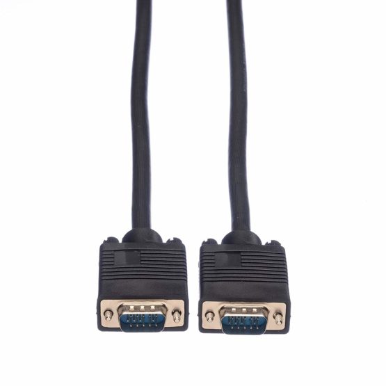 ROLINE VGA cable | Monitor cable with HD D-Sub connector For connection of laptop • Graphics card • Beamer l Black 6m - Image 2