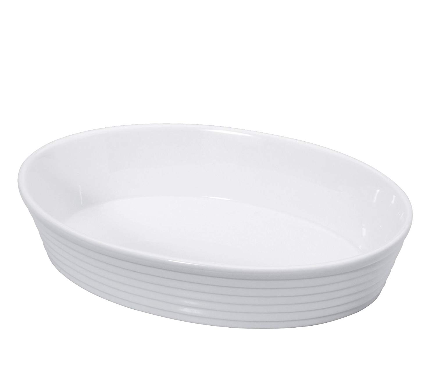 Küchenprofi 750018226 Oven-Proof Dish Oval 26 cm Hard Porcelain, White