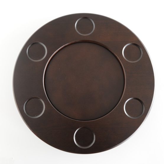 Alessi SG61 B Turn Mami Wooden Turn Tray Fondue, Wood - Image 3