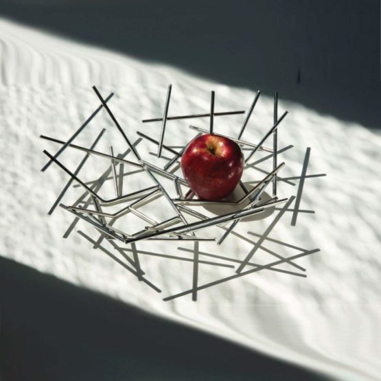 Alessi | Blow Up FC02 - Design Fruit Bowl in 18/10 Stainless Steel, Mirror Polished - Image 2