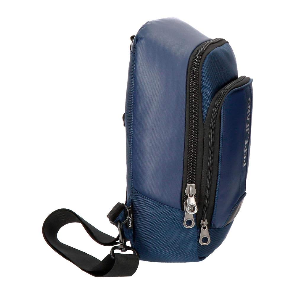 Pepe Jeans Bromley Messenger Bag, 35 cm, 5 2/3 liters, Blue (Azul