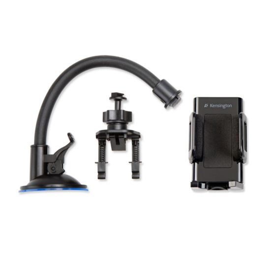Kensington Universal Windscreen and Vent Car Mount-Black-for All Smartphones, Including iPhones, Android, Windows Phones (K39217EU) - Image 3