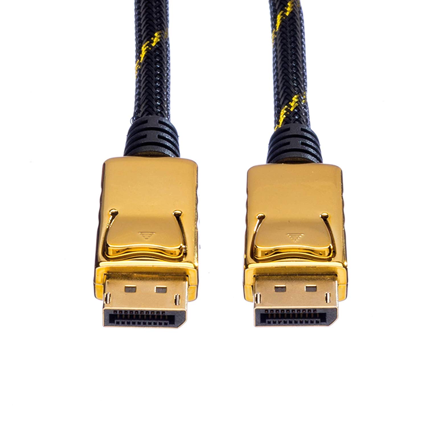 ROLINE GOLD Displayport Cables Transfer of monitor • Beamer • Graphics card Nylon sheath in black DP M / M Plu - Image 2