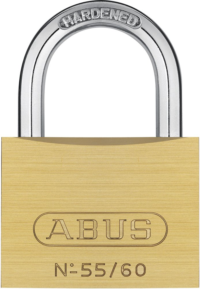 ABUS 55/60 Brass Padlock with 5601 Alike Keyed, 02877,60 mm