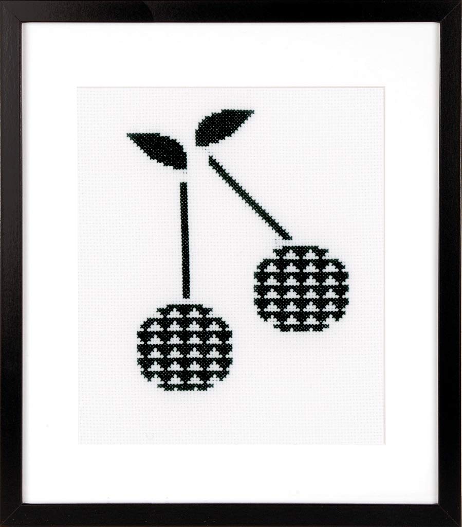 Vervaco Counted Cross Stitch Kit: Cherry, Acrylic, NA, 17 x 20cm, N\a