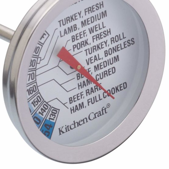 KitchenCraft KCMEATTH Meat Thermometer Probe with Cooking Guide, Stainless Steel, Silver - Image 4