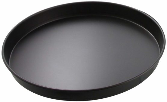 Zenker Pizza Tray Special Countries Ø28 cm in black, Stainless Steel, 28.5 x 28.5 x 2.5 cm