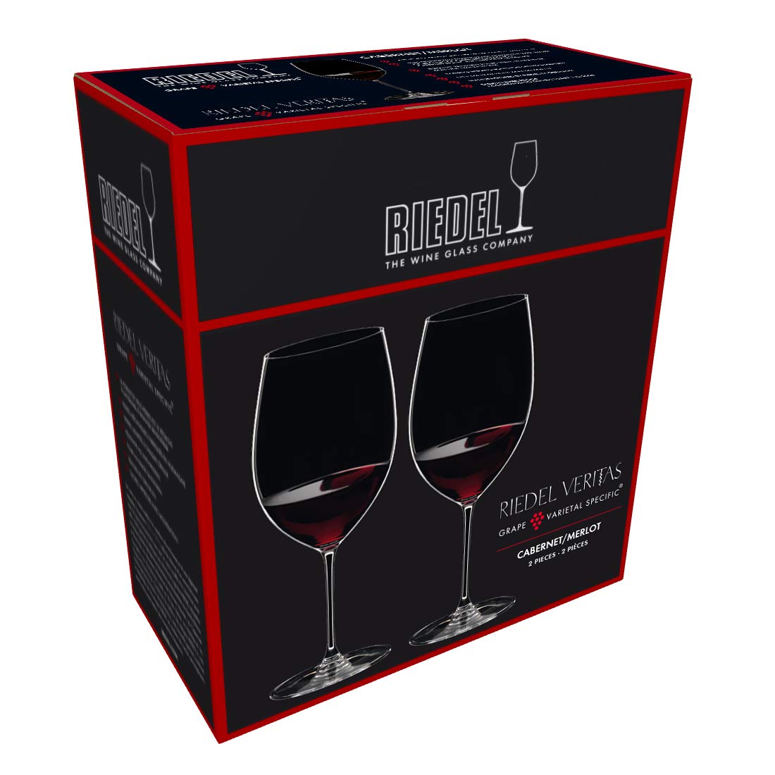 RIEDEL Veritas Cabernet/Merlot Set of 2, Transparent, 2 Count (Pack of 1) - Image 3